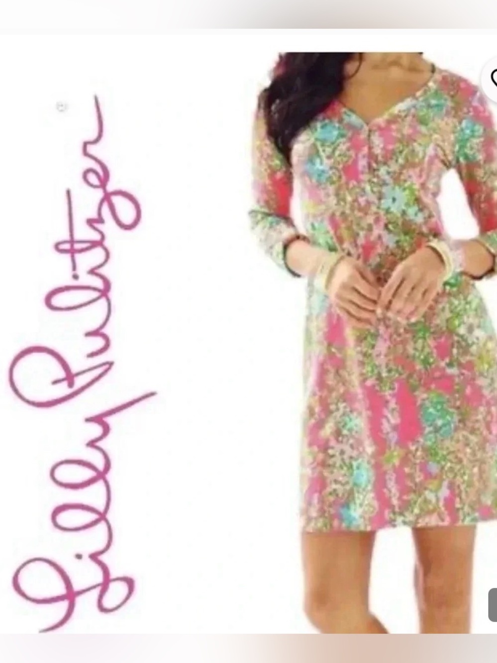 Lilly Pulitzer Sophie Dress UPF 50+ Flamingo Pink Southern Charm Size Small